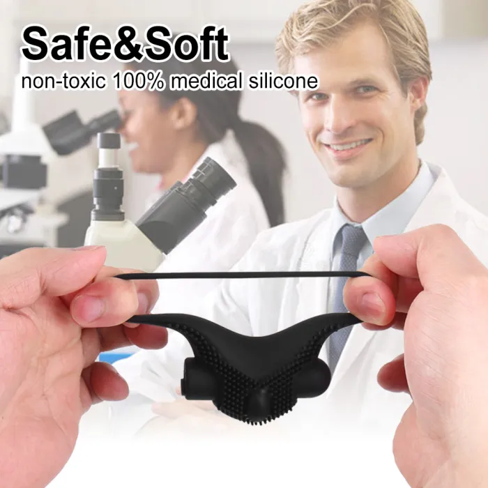 Rechargeable Silicone Vibration Lock Ring