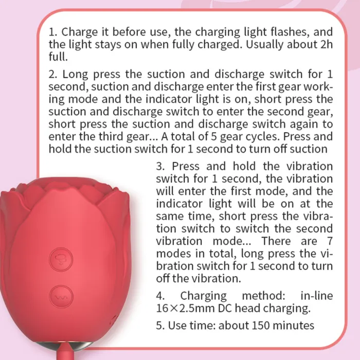 10 Speed Rose Sucking Vibrator