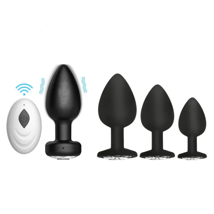 Wireless Remote Control Vibrating Silicone Anal Plug