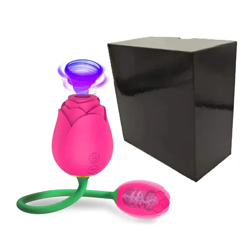 Double Sided Rose Sucking Vibrator
