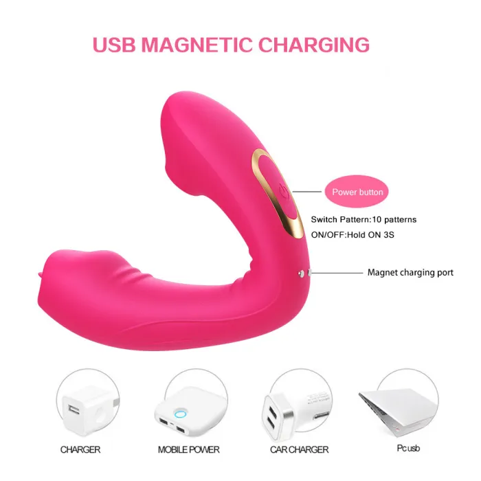 G-Spot Vibrator Tongue Licker