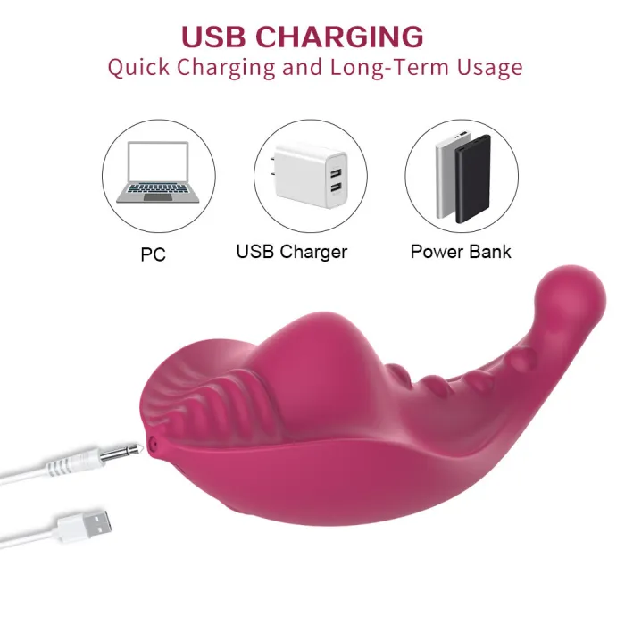 Charging Remote Invisible Clitoral Vibrator