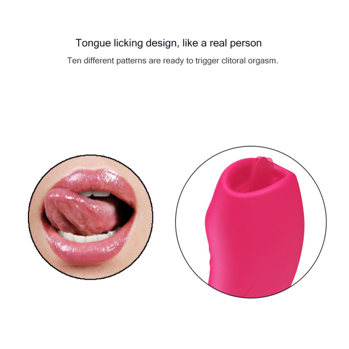 G-Spot Vibrator Tongue Licker