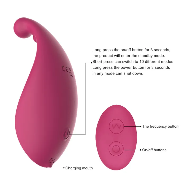 Charging Remote Invisible Clitoral Vibrator