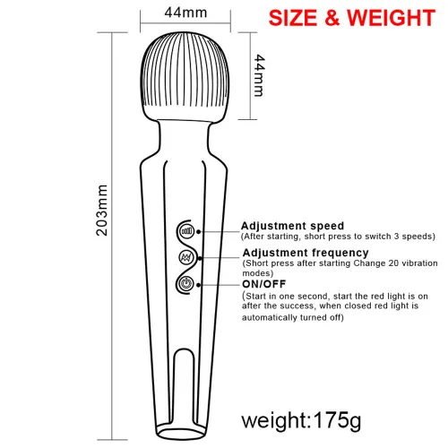 20 Speed Charging Massage Vibrator