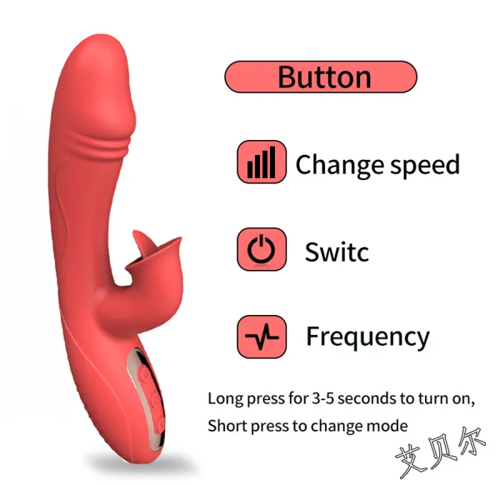 Tongue Licking Double G - Spot Vibrator