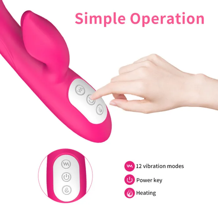 Double Motor Heating Vibrator