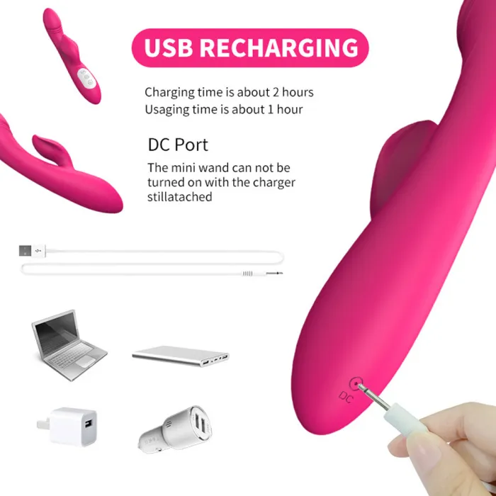 Double Motor Heating Vibrator