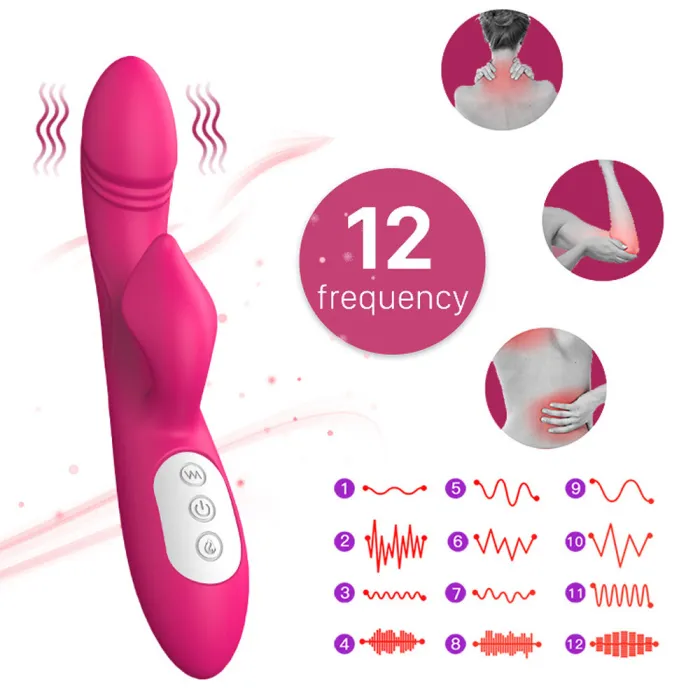 Double Motor Heating Vibrator