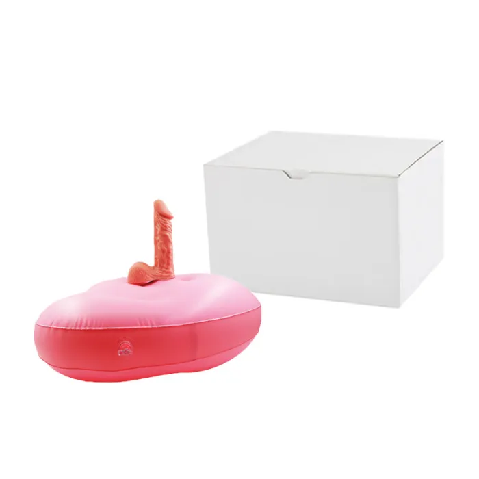 Sit And Ride Inflatable heart Seat With Vibrating Dildo