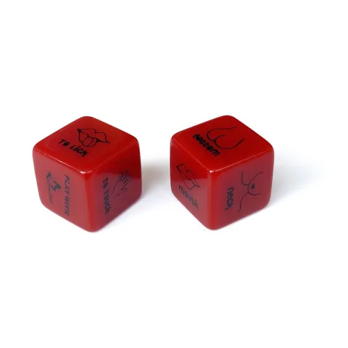 2 Pcs Set Red Sex Love Dice Toys