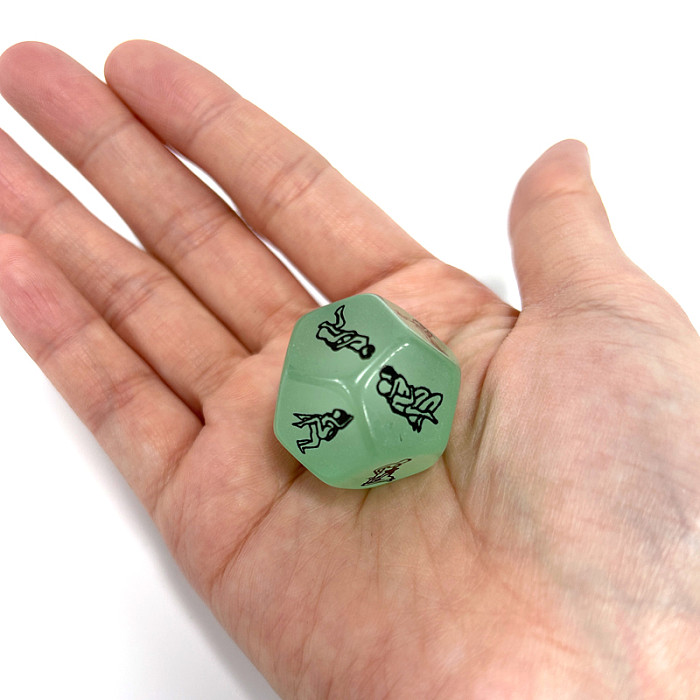 Fluorescence 12 Sided Sex Dice Couples Game