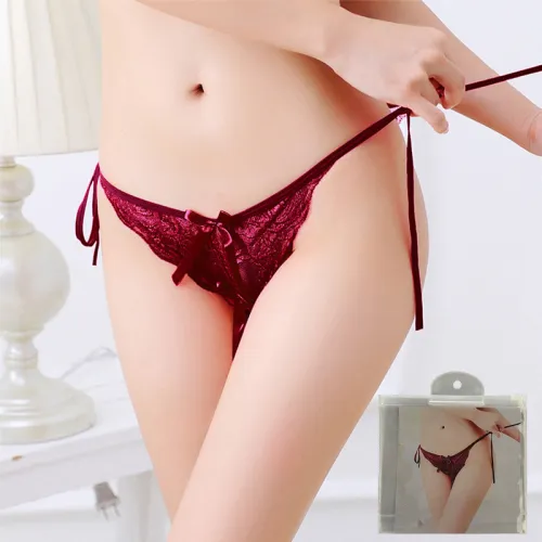 Sexy Underwear Fun Lace-edged Tied Underwear