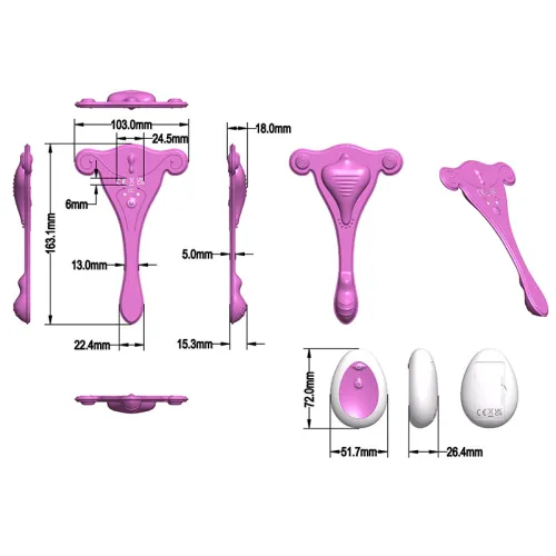Silicone Strap-On Bendable Jumping Egg