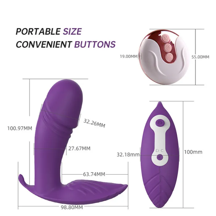 12 Speed Silicone Strap-on Vibrator