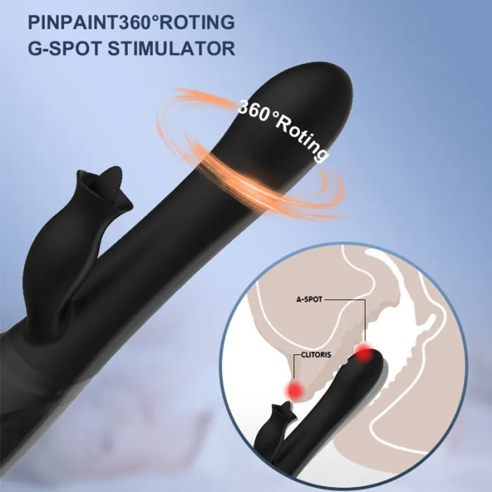 12 Frequency G-Spot Tongue Licking Vibrator