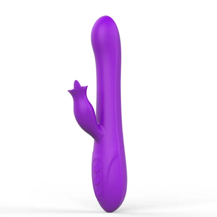 12 Frequency G-Spot Tongue Licking Vibrator