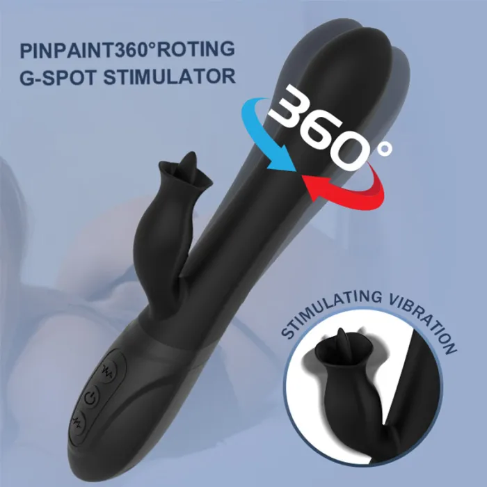 12 Frequency G-Spot Tongue Licking Vibrator