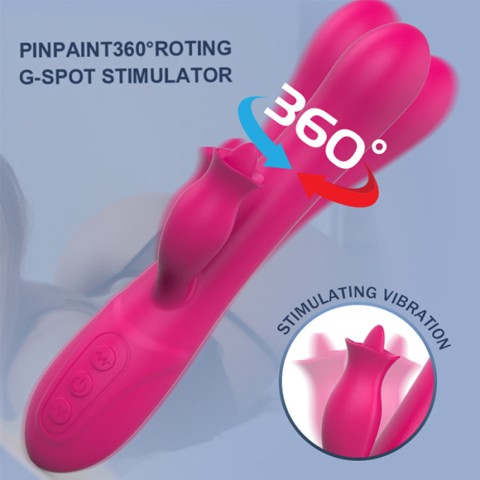 12 Frequency G-Spot Tongue Licking Vibrator