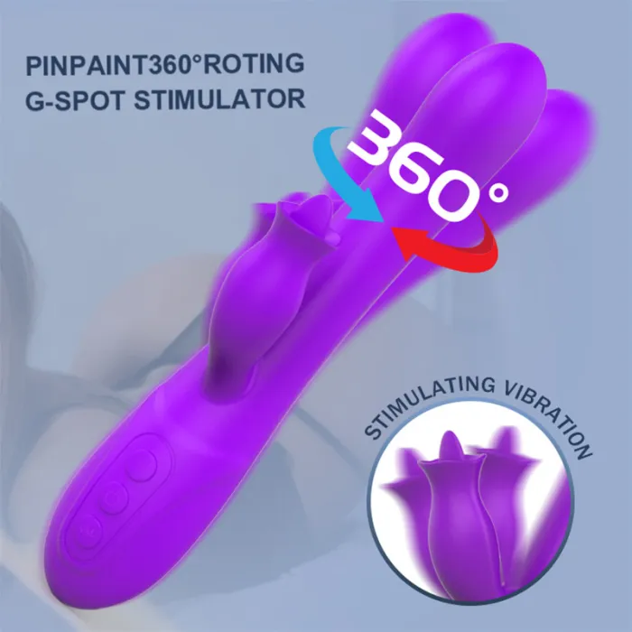 12 Frequency G-Spot Tongue Licking Vibrator