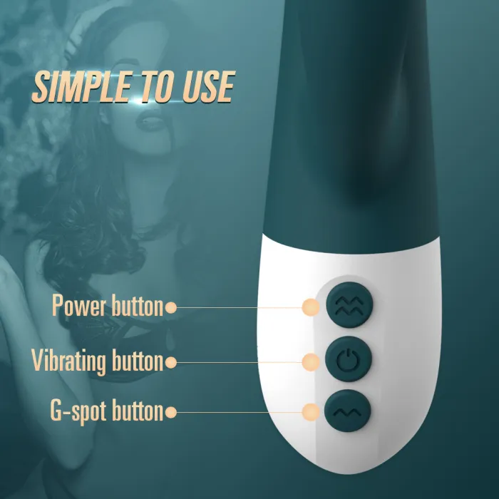 12 Frequency Double Rabbit Vibrator