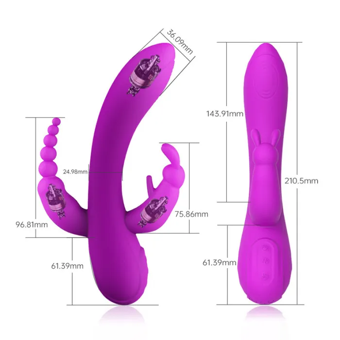 12 Speed Double Ended Rabbit G-spot Vibrator