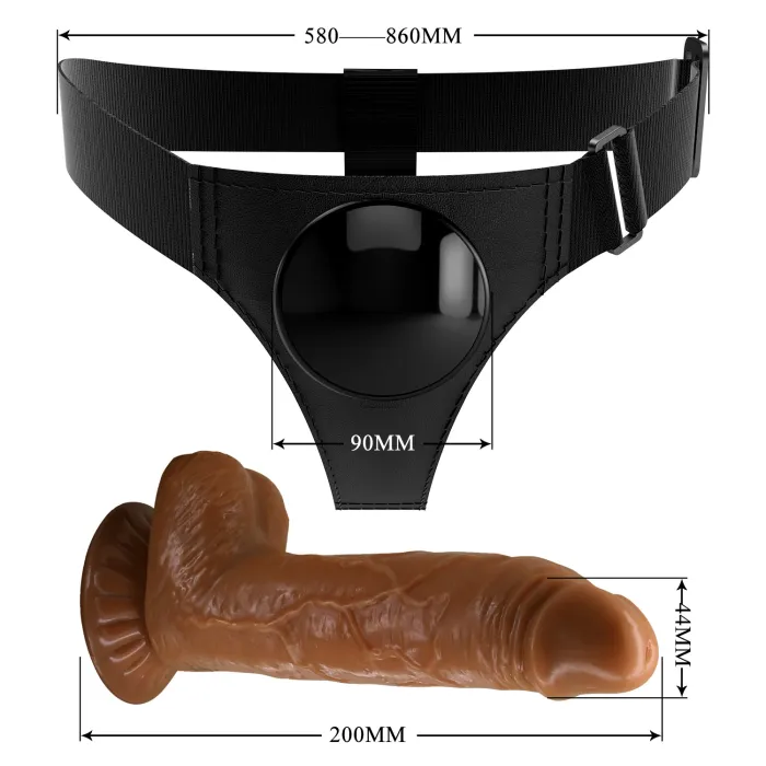 Strap-On Harness Kit with 7 Inch Dildo