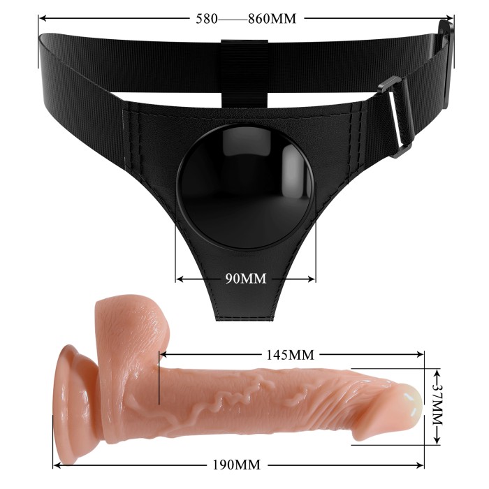Strap-On Harness Kit with 7.2 Inch Dildo
