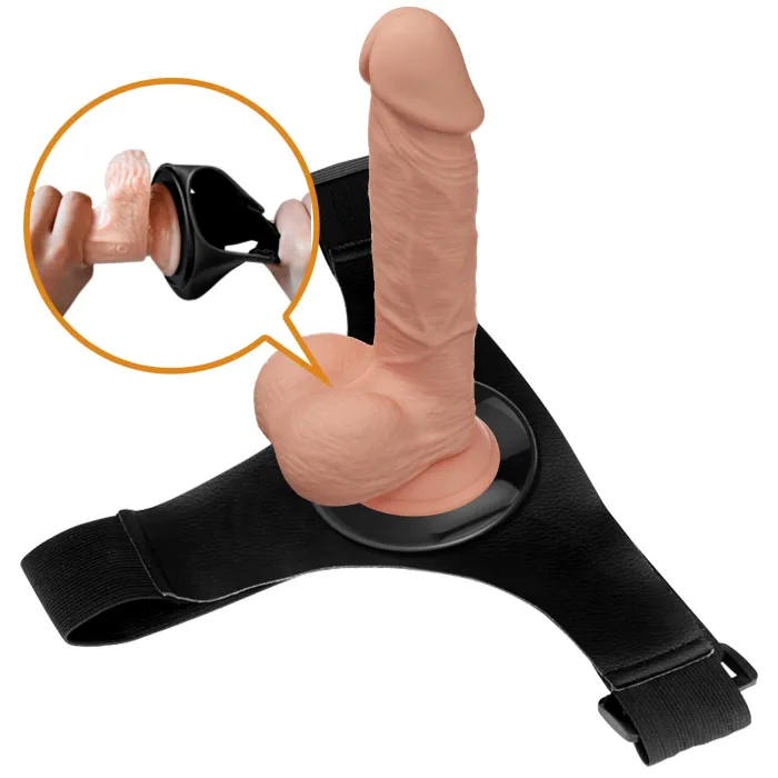 Strap-On Harness Kit with 7.6 Inch Dildo