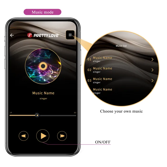 12 Function App Controlled Rechargeable Love Egg