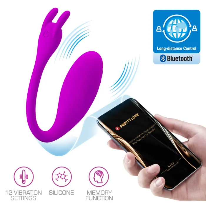 12 Function App Controlled Rechargeable Love Egg