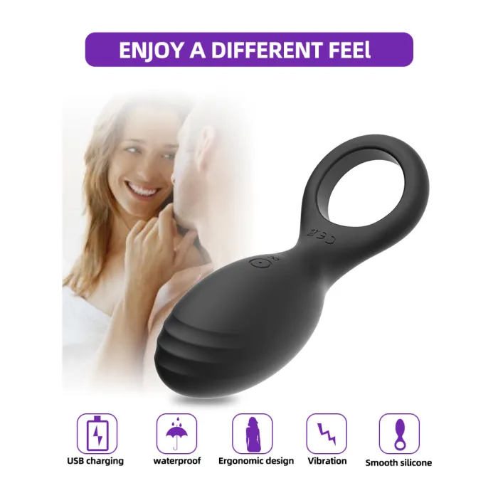 10 Speed USB Rechargeable Vibrating Cock Ring