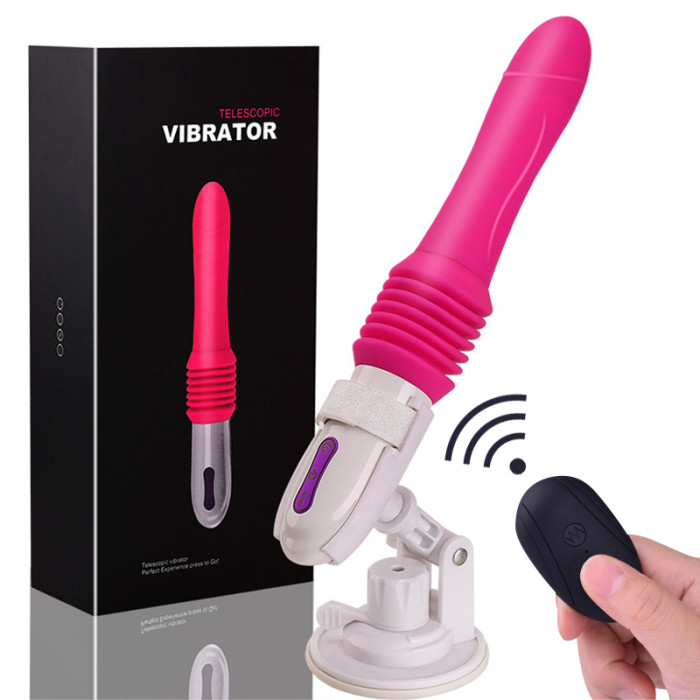 Automatic Telescopic Dildo Vibrator G-spot USB Rechargeable Adult Sex Toys
