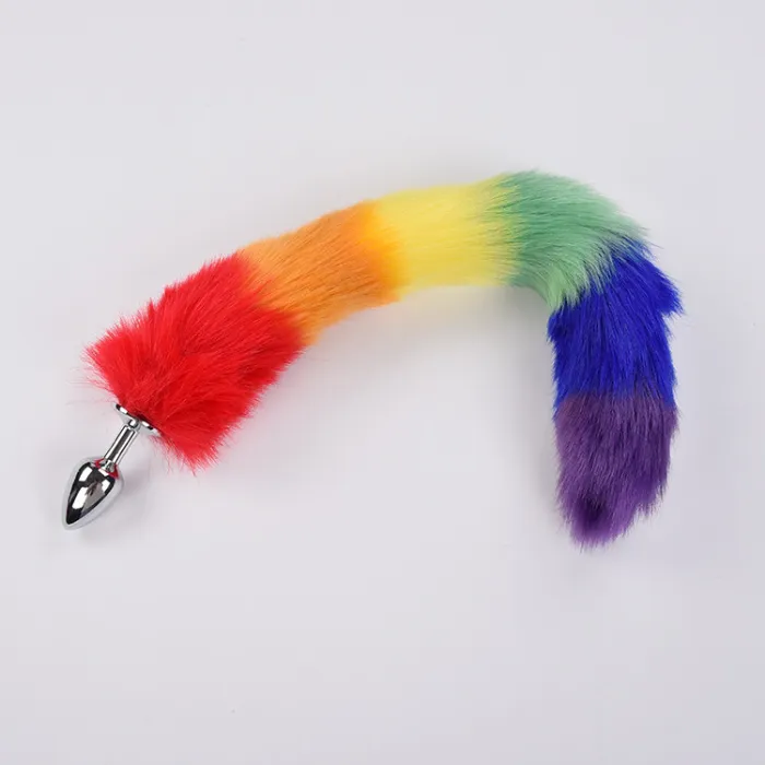 Fox Tail With Metal Anal-Butt Plug (L)