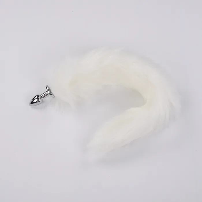 Fox Tail With Metal Anal-Butt Plug (L)