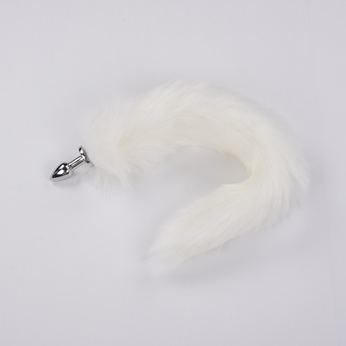 Fox Tail With Metal Anal-Butt Plug (L)