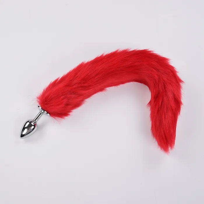 Fox Tail With Metal Anal-Butt Plug (L)