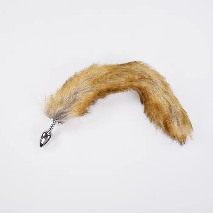 Fox Tail With Metal Anal-Butt Plug (L)