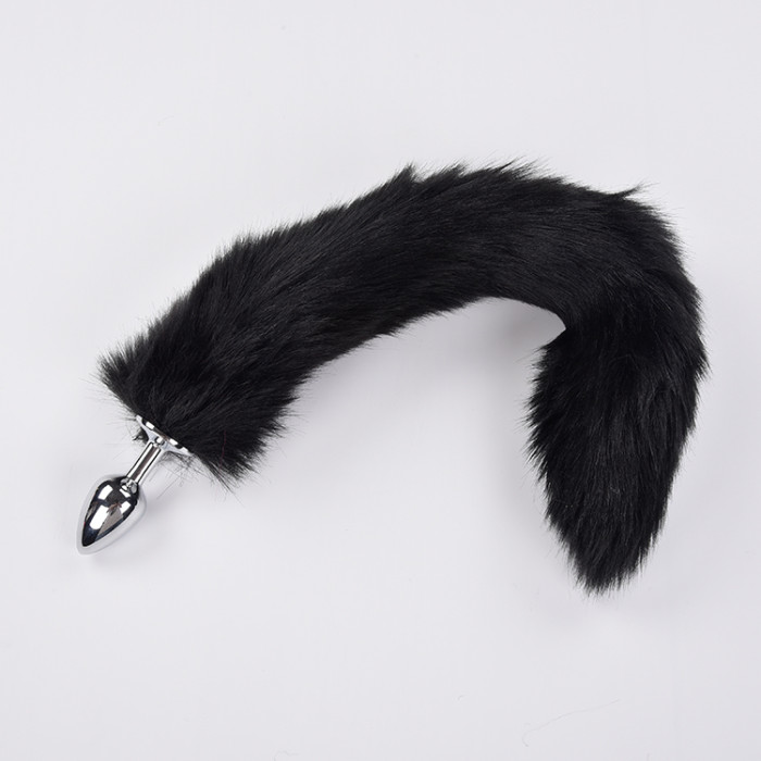 Fox Tail With Metal Anal-Butt Plug (M)