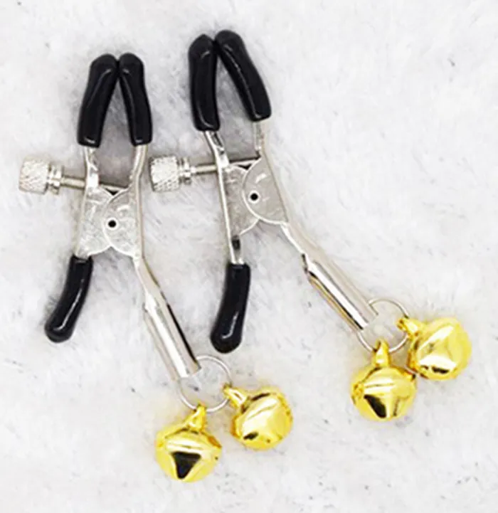 Metal Nipple Clamps Teasing Stimulates (2 bells)