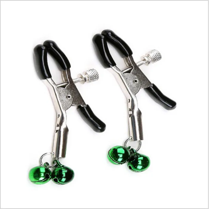 Metal Nipple Clamps Teasing Stimulates (2 bells)
