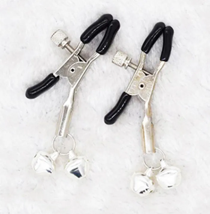 Metal Nipple Clamps Teasing Stimulates (2 bells)