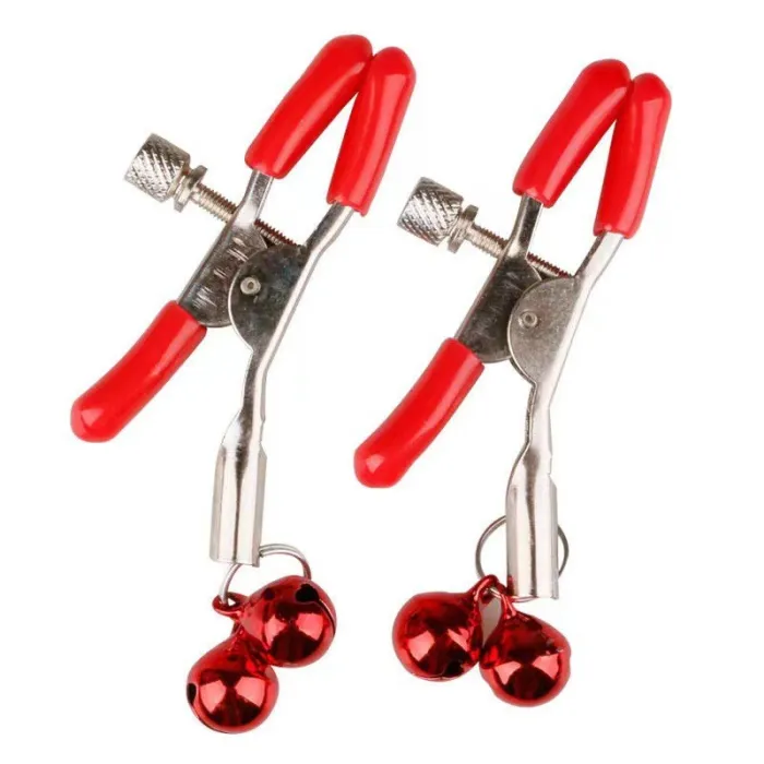 Metal Nipple Clamps Teasing Stimulates (2 bells)