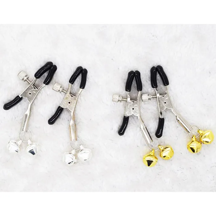 Metal Nipple Clamps Teasing Stimulates (2 bells)