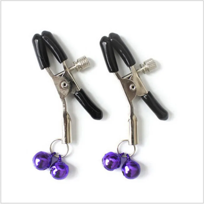 Metal Nipple Clamps Teasing Stimulates (2 bells)