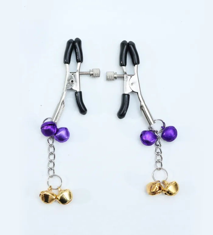 Four Bell Metal Nipple Breast Clamp