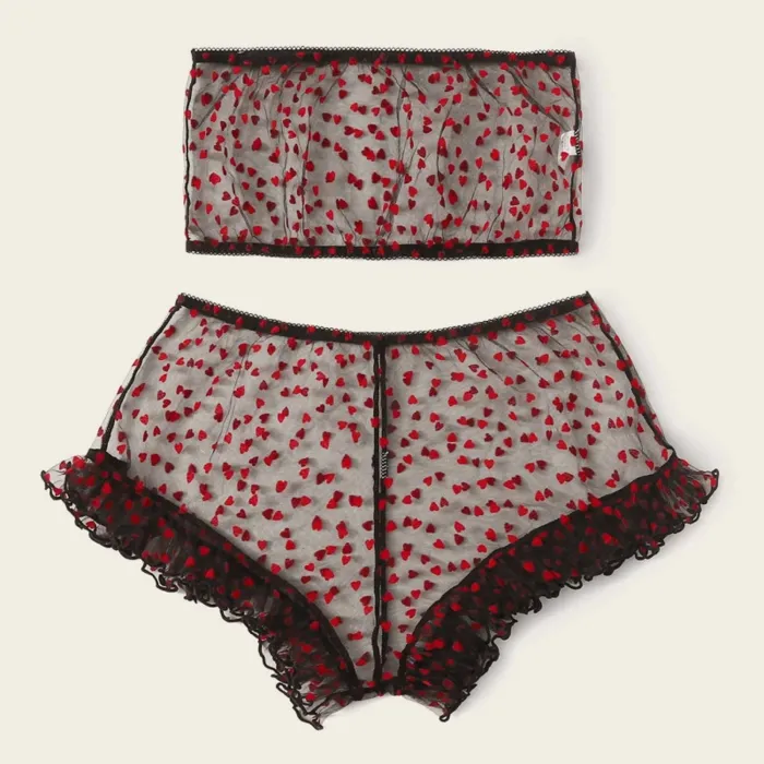 Heart Shape See-through Set - Multi-Size