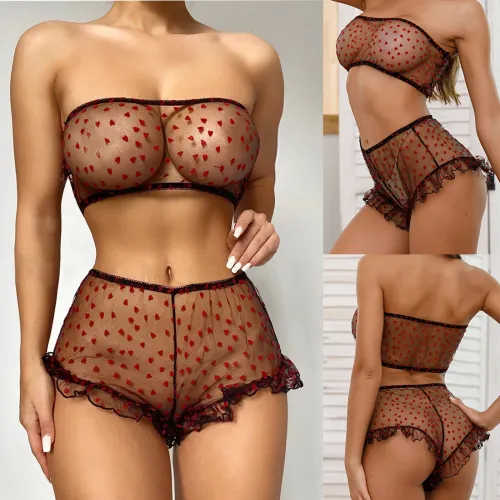 Heart Shape See-through Set - Multi-Size