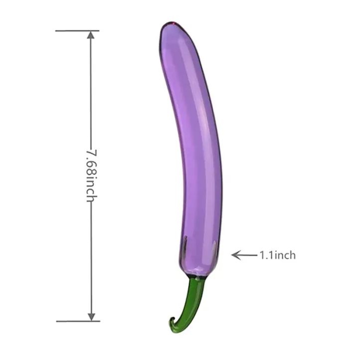Simulation Vegetable Glass Anal Plug