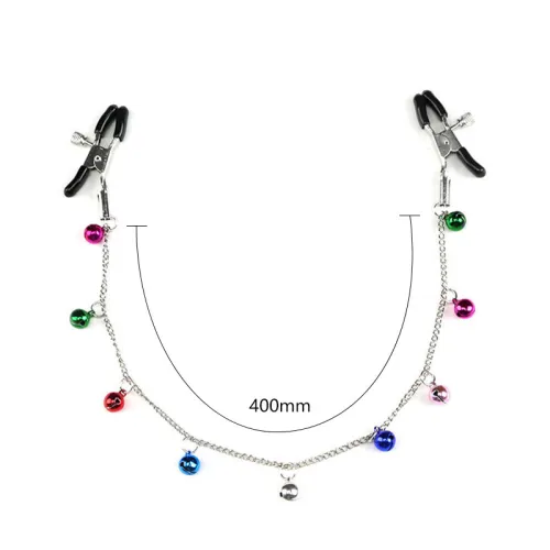 Jewelry Bell Breast Clamp with Adjustable Metal Chain
